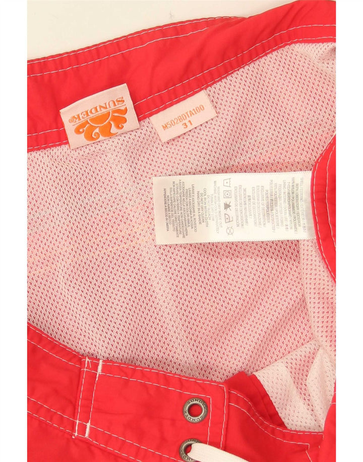 Sundek Herre badeshorts Medium Rød Nylon