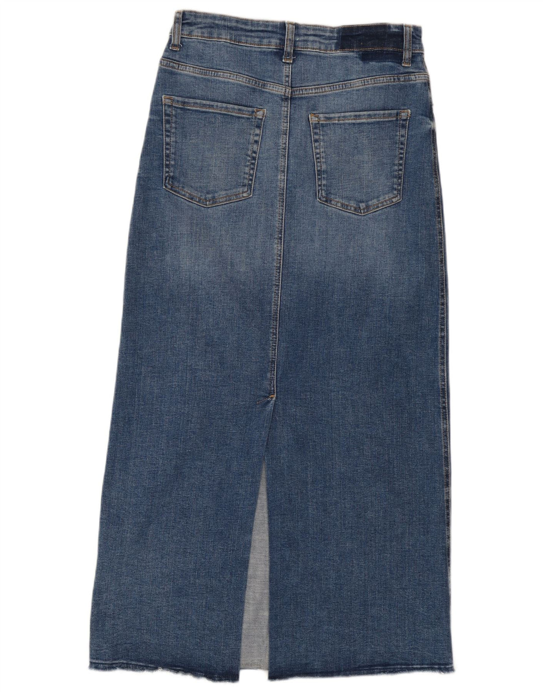 Zara Dame Maxi Højtaljet denimnederdel Medium W28 Blå