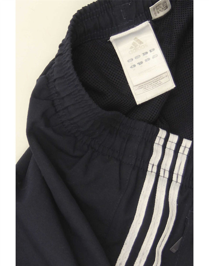 Adidas Dame træningsdragt Bukser Joggers UK 12 Medium Navy Blue Polyester