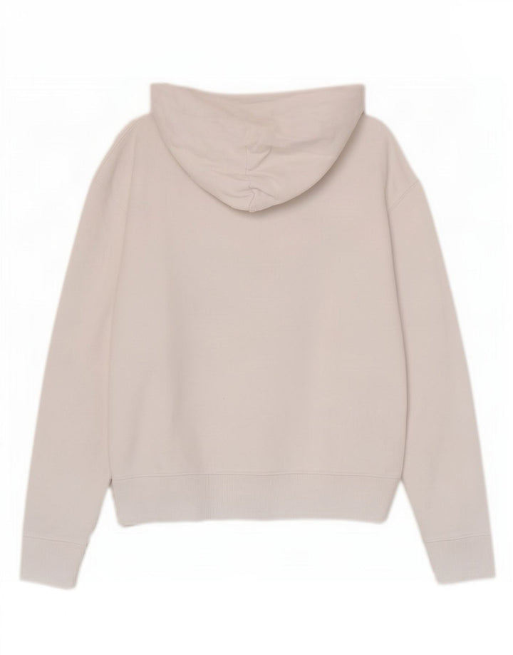 Tommy Hilfiger Dame Oversized Hoodie Jumper UK 10 Small White
