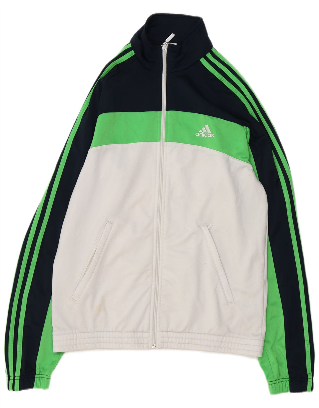 ADIDAS Træningsdragt til mænd, topjakke UK 40/42 Medium White Colourblock