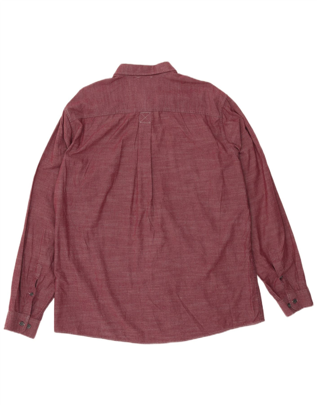 EDDIE BAUER Herre Tall Classic Fit skjorte XL Burgundy