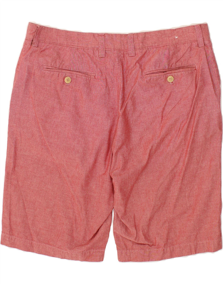 J. CREW Mens Chino Shorts W34 Large Red Cotton Vintage J. Crew and Second-Hand J. Crew from Messina Hembry 