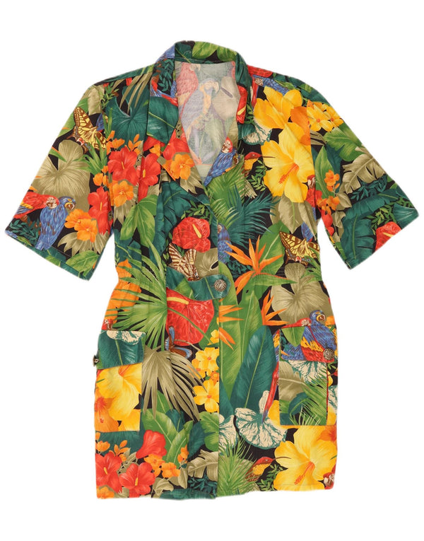Vintage Womens Sheath Dress UK 14 Medium Multicoloured Floral