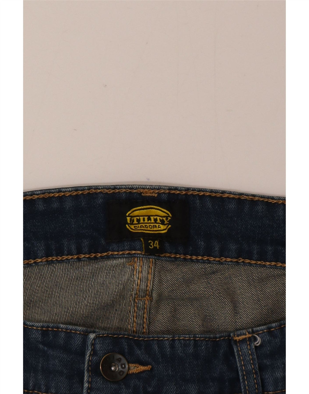 Diadora Herre Cargo Straight Jeans W34 L30 Blå