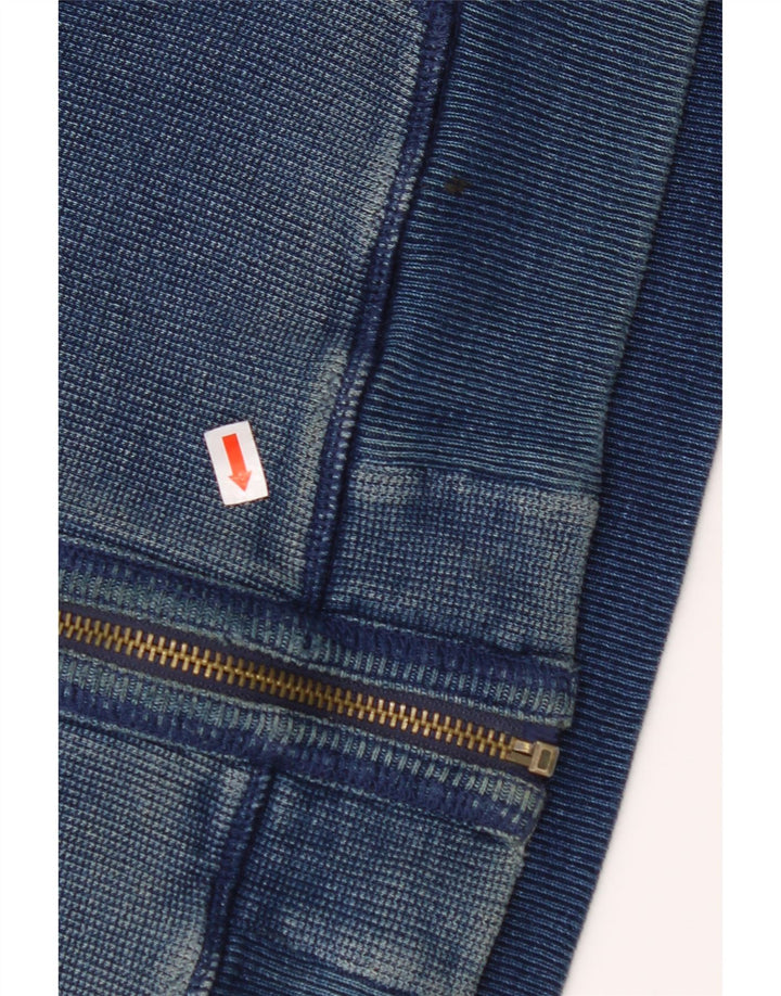 FAT FACE Hættetrøje med lynlås til mænd Medium marineblå bomuld