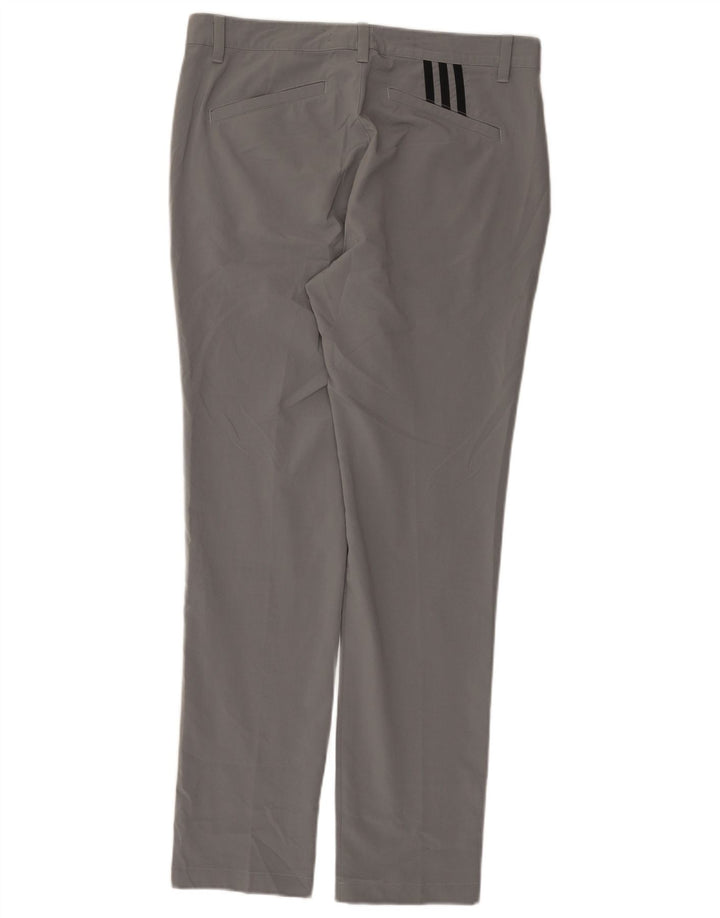Adidas Herre Slim Chino Bukser W32 L32 Grå Polyester