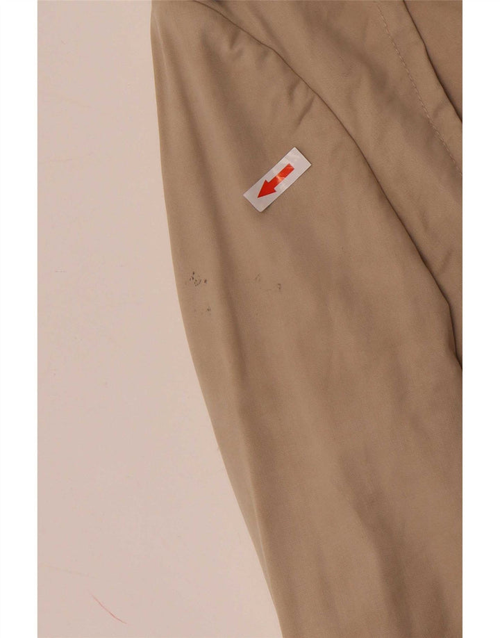 Massimo Dutti Dame Kort Dobbeltradet Trench Coat UK 14 Medium Beige