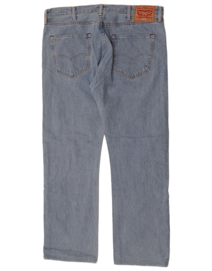 Levi's Herre 501 Straight Jeans W38 L29 Blå Bomuld