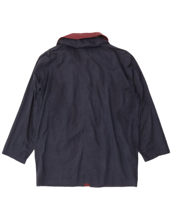 Brooksfield Herre Hooded Utility Jacket IT 50 Large Navy Blue Cotton