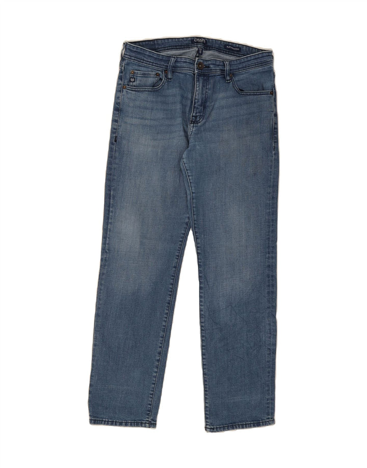 CHAPS Mens Slim Straight Jeans W32 L32 Blue Cotton Vintage Chaps and Second-Hand Chaps from Messina Hembry 