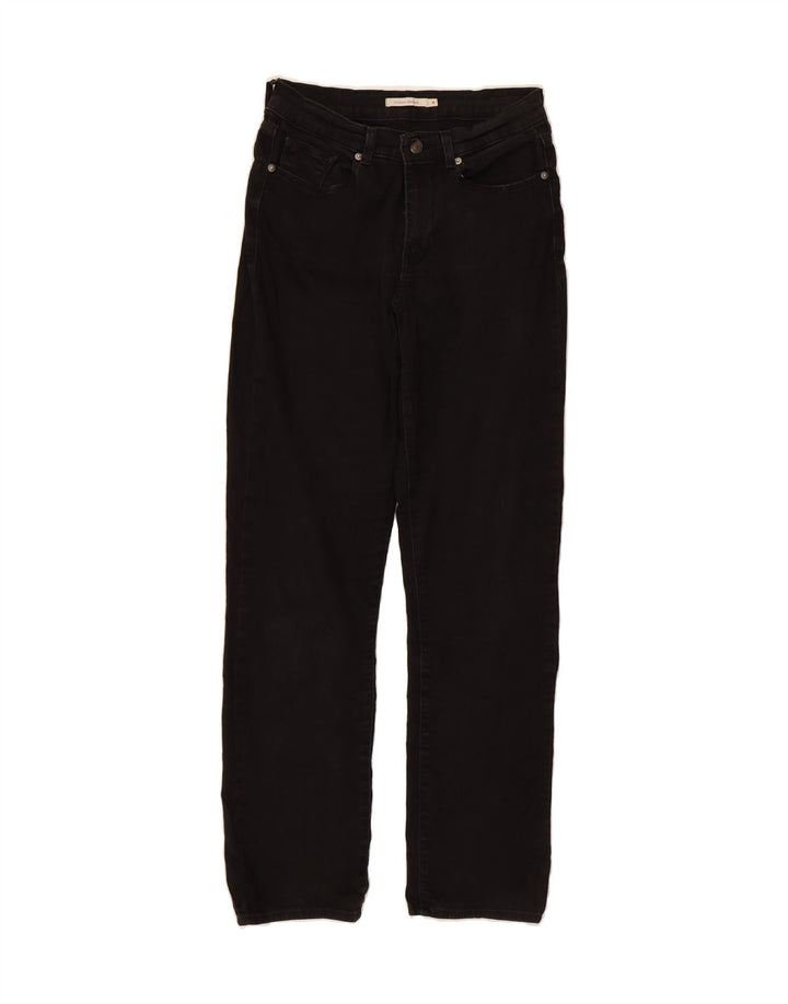 LEVI'S Womens Classic Fit Straight Jeans US 4 Small W28 L30 Black Vintage Levi's and Second-Hand Levi's from Messina Hembry 