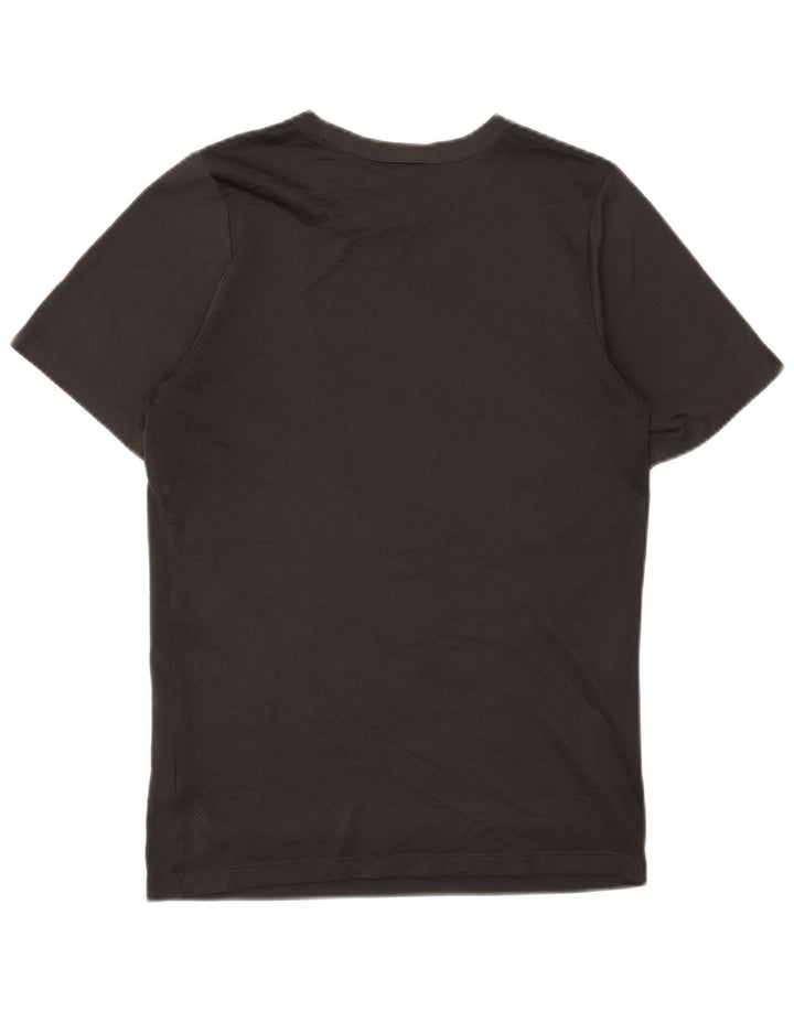 NIKE Herre Dri Fit grafisk T-shirt top lille grå polyester