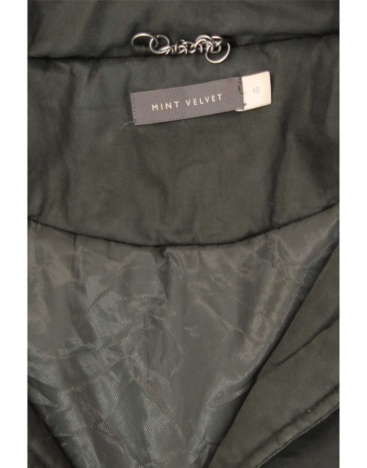 MINT VELVET Dame Hooded Parka Jacket UK 10 Small Khaki