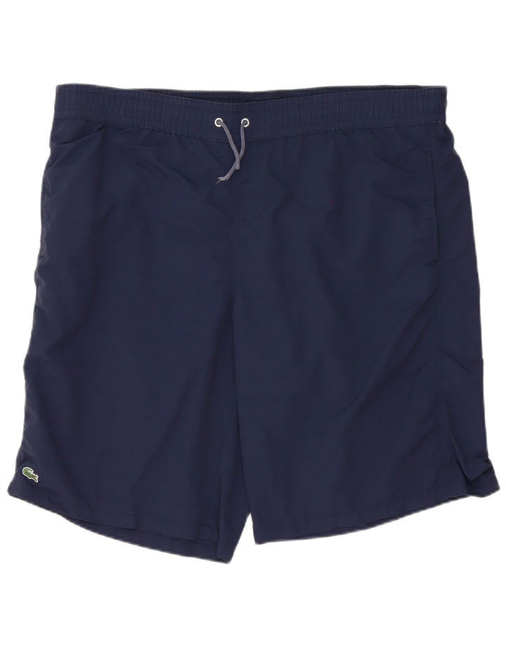 Lacoste Badeshorts til mænd str. 7 2XL Marineblå polyester