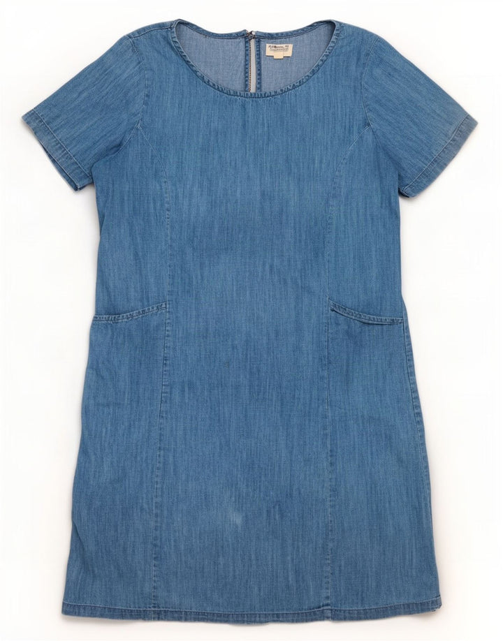 Mountain Warehouse Womens Basic Dress UK 14 Large Blue Cotton