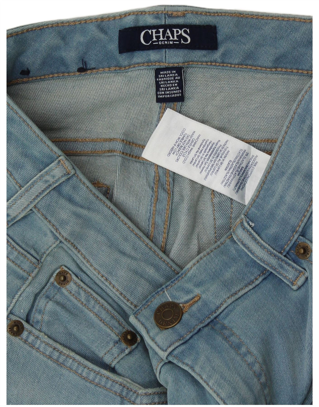 Chaps Dame Skinny Jeans W32 L29 Blå Bomuld