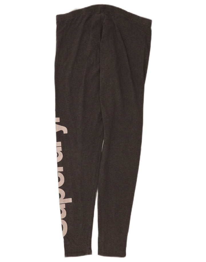 Superdry Grafiske Leggings til kvinder UK 8 Små grå bomuld