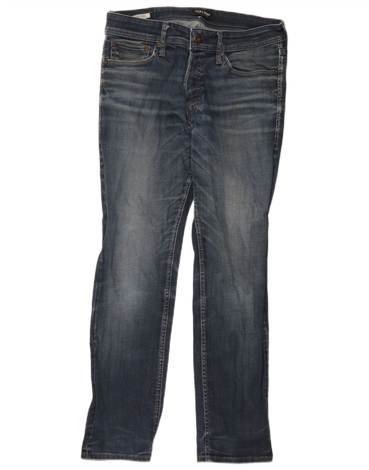 Jack & Jones Herre Tim Slim Jeans W33 L32 Blå