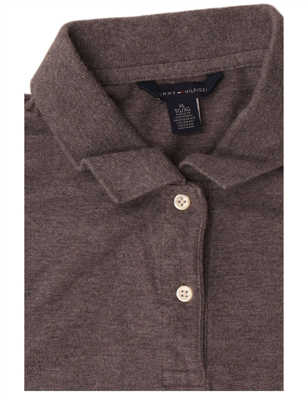 Tommy Hilfiger Dame Polo Shirt UK 18 XL Grå