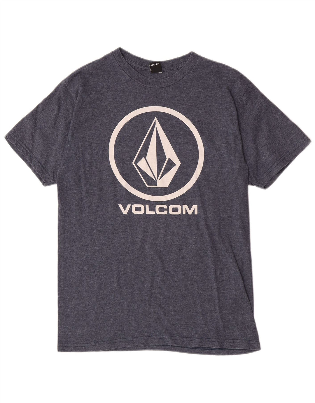 Volcom Herre Grafisk T-Shirt Top Medium Navy Blue