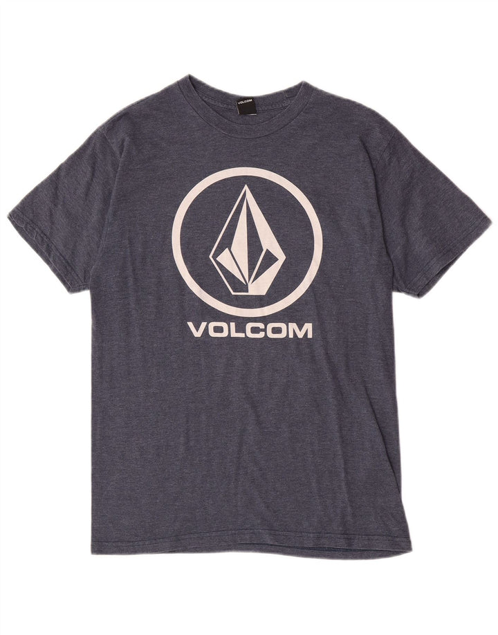 Volcom Herre Grafisk T-Shirt Top Medium Navy Blue