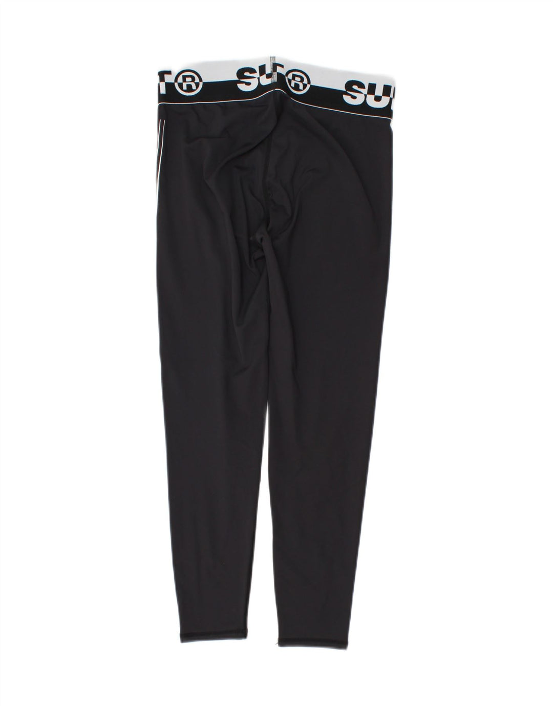 SUPERDRY Womens Graphic Leggings UK 10 Small  Black Polyester Vintage Superdry and Second-Hand Superdry from Messina Hembry 