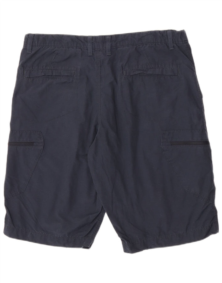 Marks & Spencer Herre Cargo Shorts W36 Large Navy Blue Bomuld