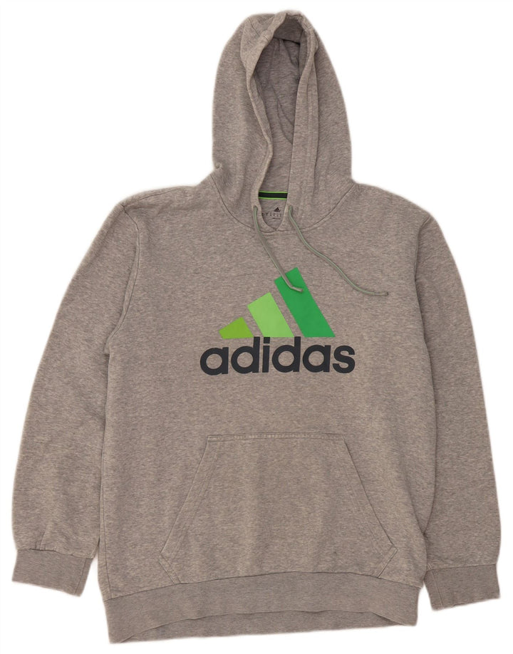 Adidas Grafisk hættetrøje til mænd mellemgrå