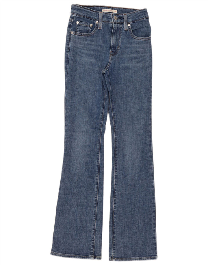 Levi's Dame 725 High Rise Bootcut Jeans W24 L31 Blå