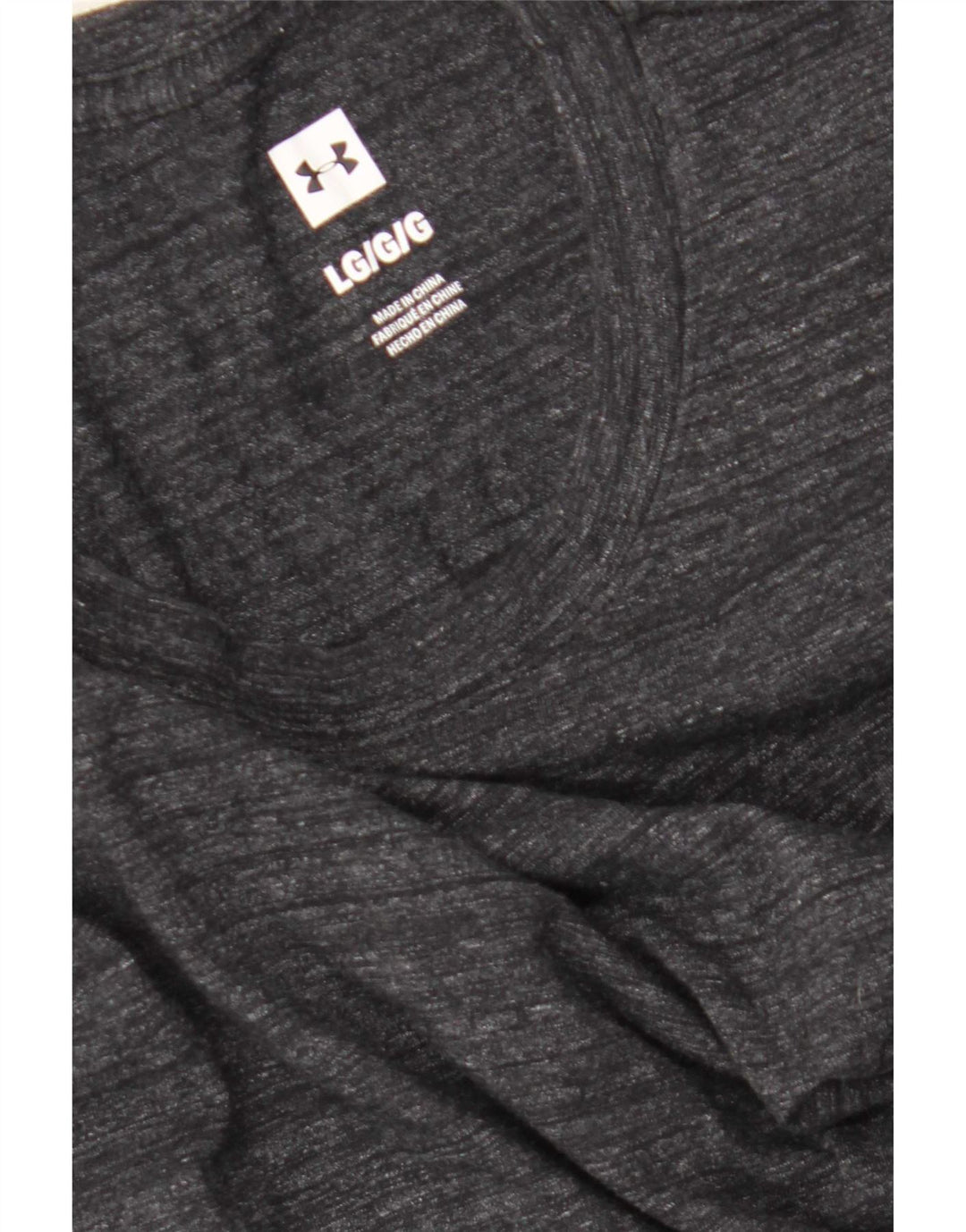 Under Armour Herre Top Langærmet Stor Grå Flecked