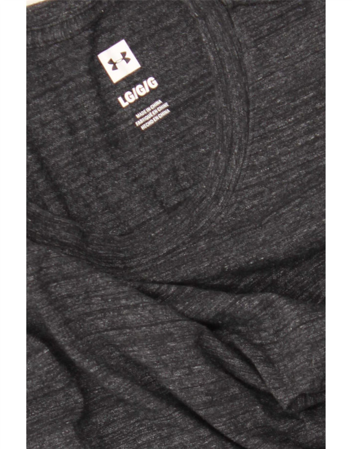 Under Armour Herre Top Langærmet Stor Grå Flecked