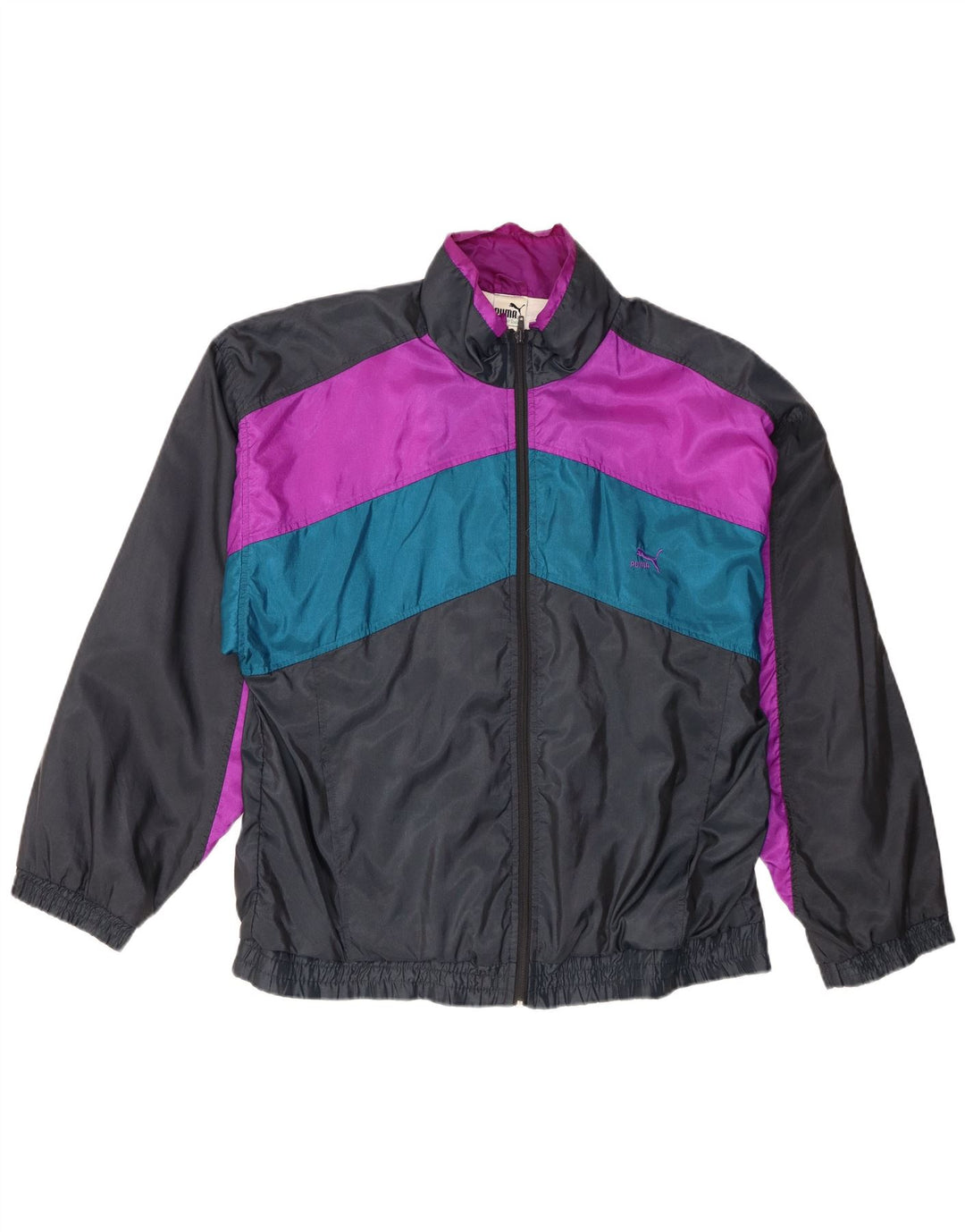 Puma Træningsdragt til mænd Topjakke Stor Sort Colourblock Polyamid