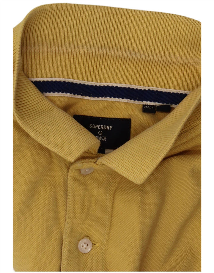 Superdry herre poloshirt Medium gul bomuld