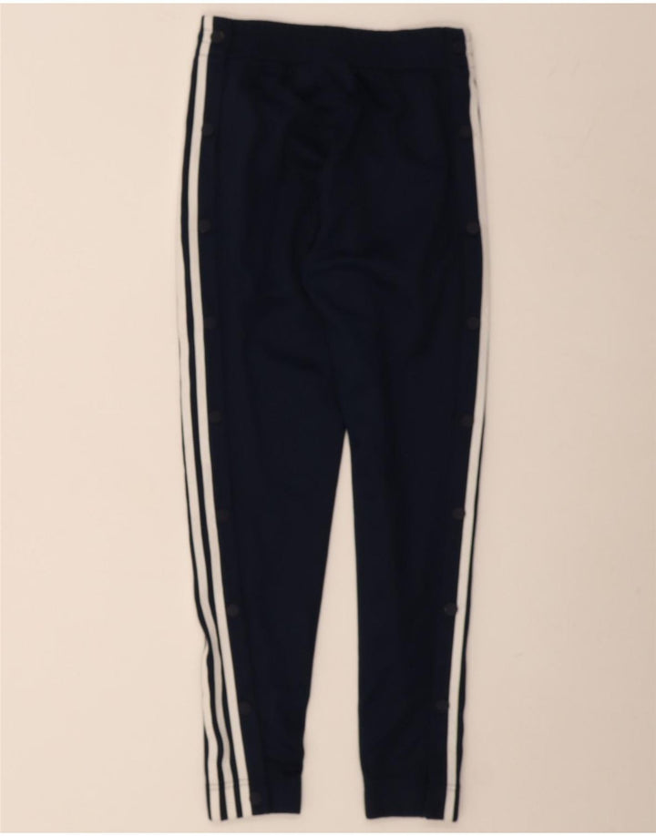 ADIDAS Womens Tracksuit Trousers UK 6 XS  Navy Blue Polyester