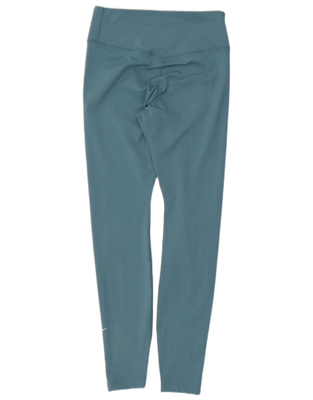 Nike Dame Dri Fit Leggings UK 8 Small Blue Polyester