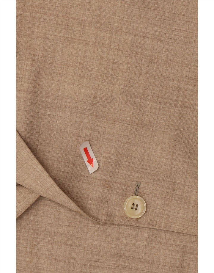 Ravazzolo Herre 2-knaps blazerjakke IT 46 Small Beige Virgin Wool