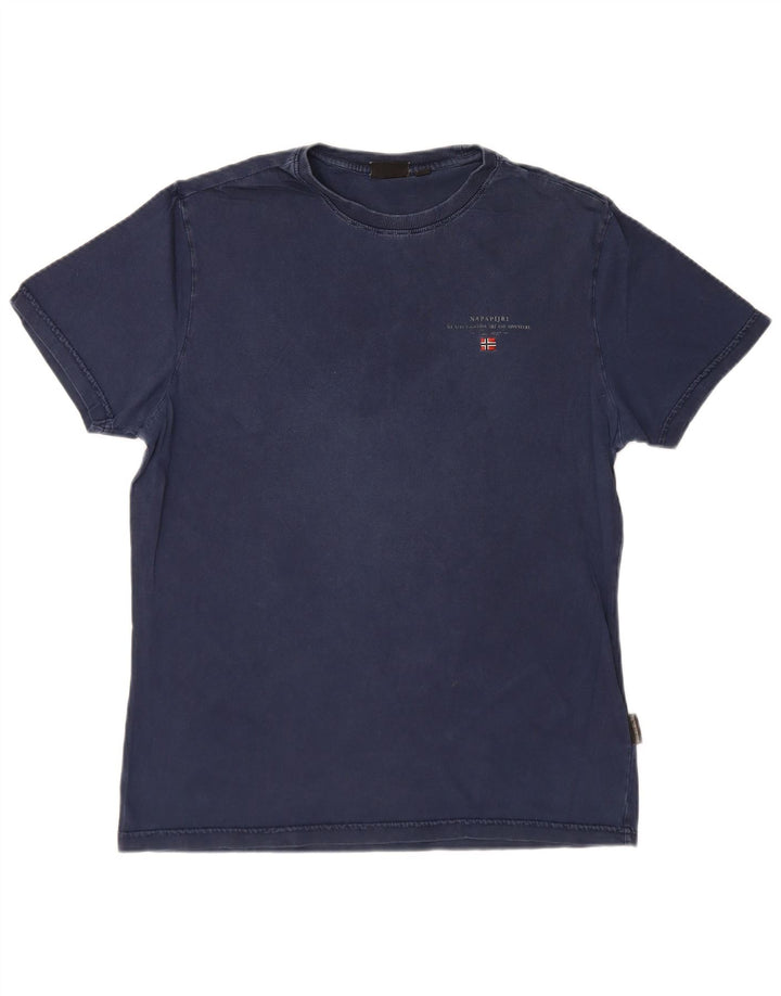 Napapijri Herre T-Shirt Top Stor Marineblå Bomuld
