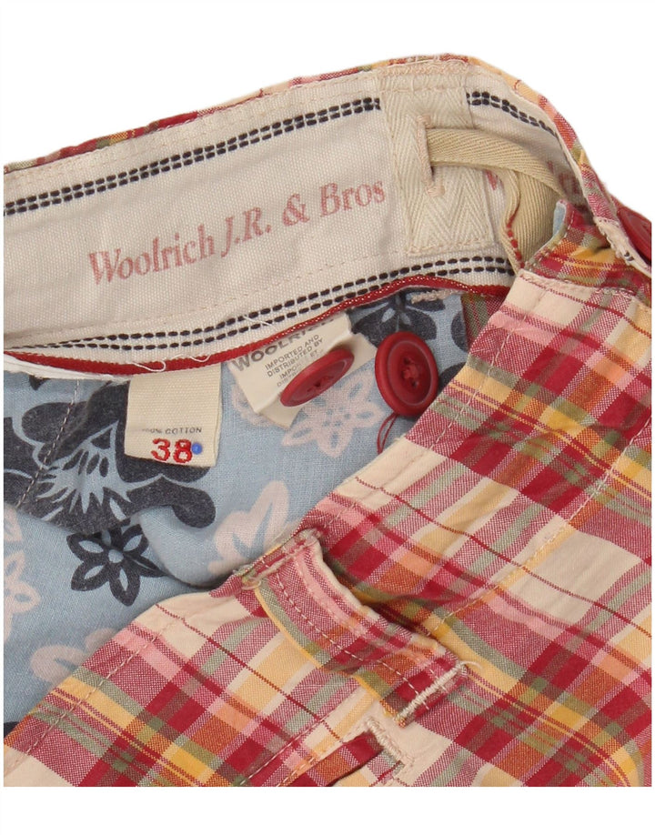 Woolrich Chino Shorts til mænd W38 XL Flerfarvet ternet bomuld
