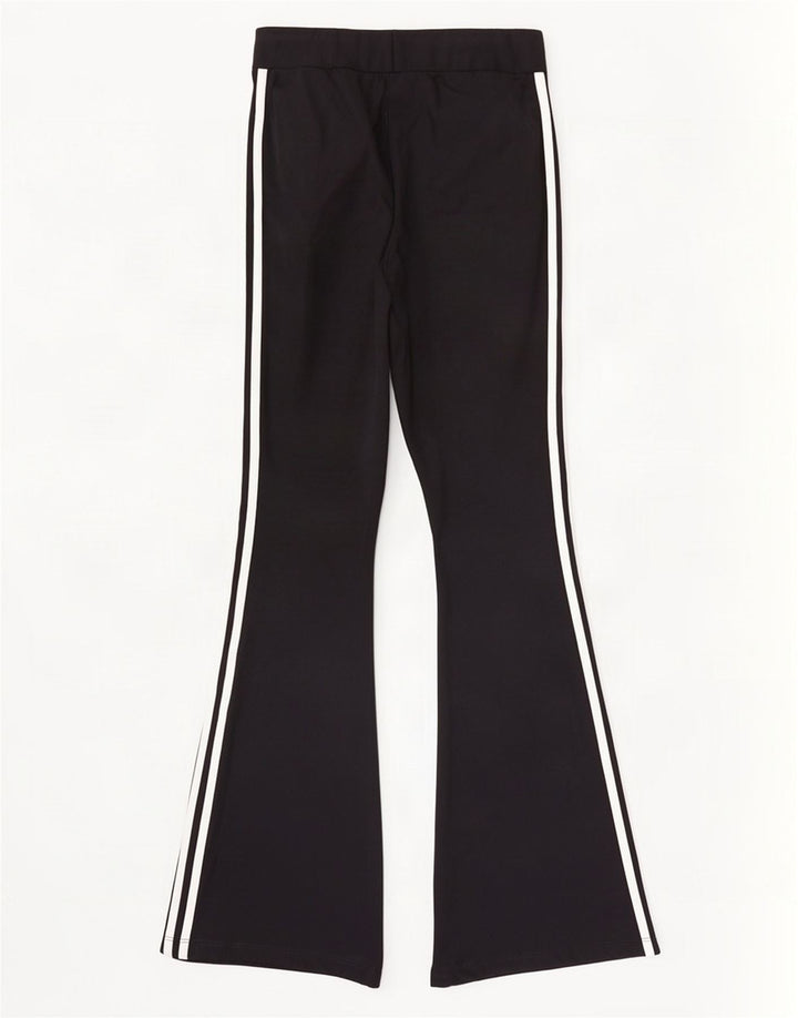 Adidas Dame Flare Træningsdragt Bukser UK 10 Small Black Polyester