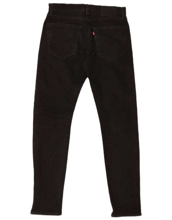 Levi's Slim Jeans til mænd W30 L29 sort bomuld