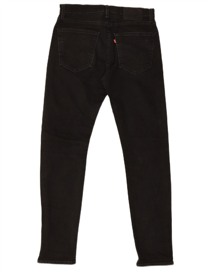 Levi's Slim Jeans til mænd W30 L29 sort bomuld