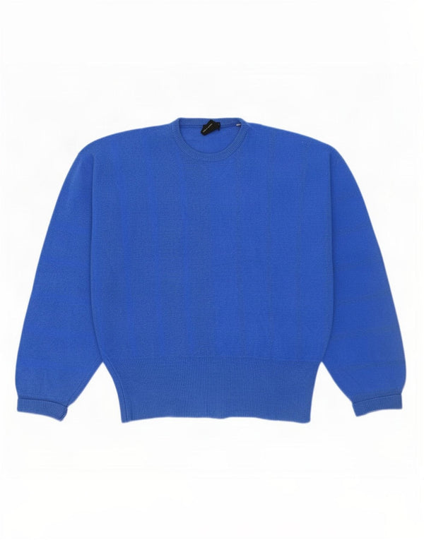 Mapier Dame Oversized Crew Neck sweater UK 10 Small Blue