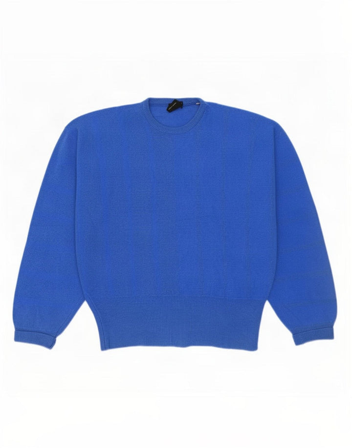 Mapier Dame Oversized Crew Neck sweater UK 10 Small Blue