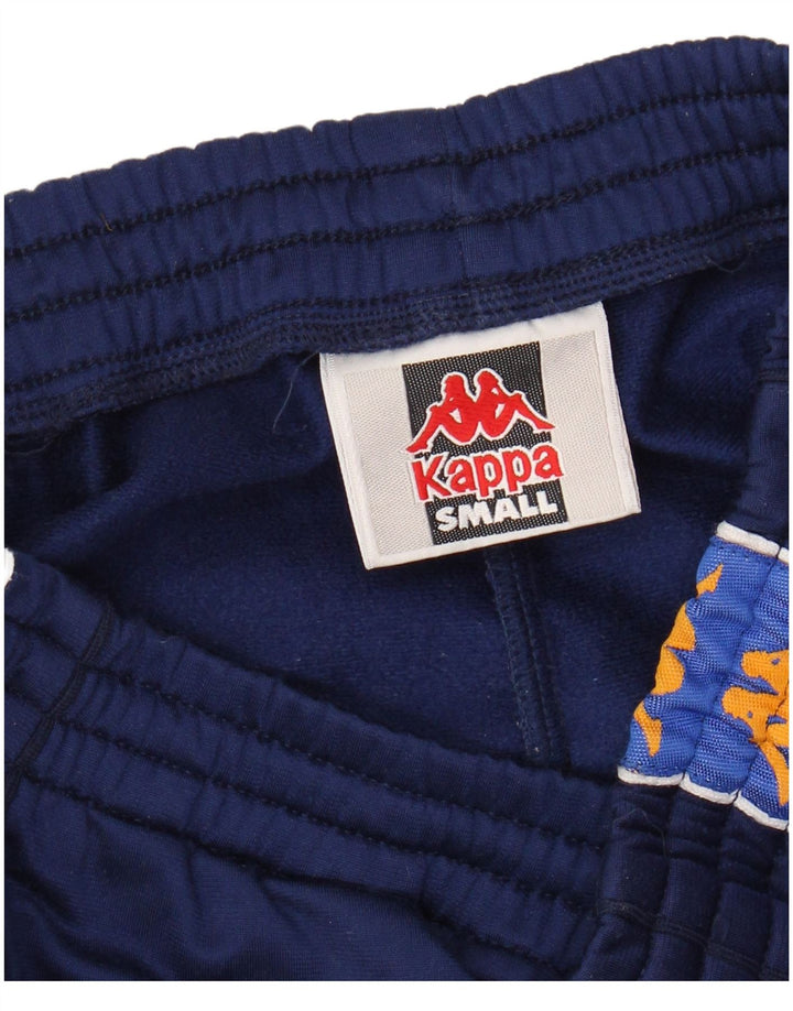 KAPPA Grafisk træningsdragt bukser til mænd Small Navy Blue Colourblock