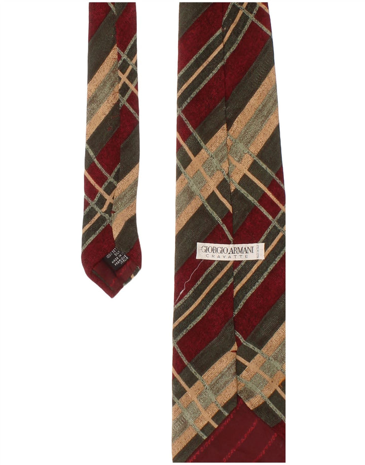 Giorgio Armani Herre Slips One Size Flerfarvet Plaid Silke Classic