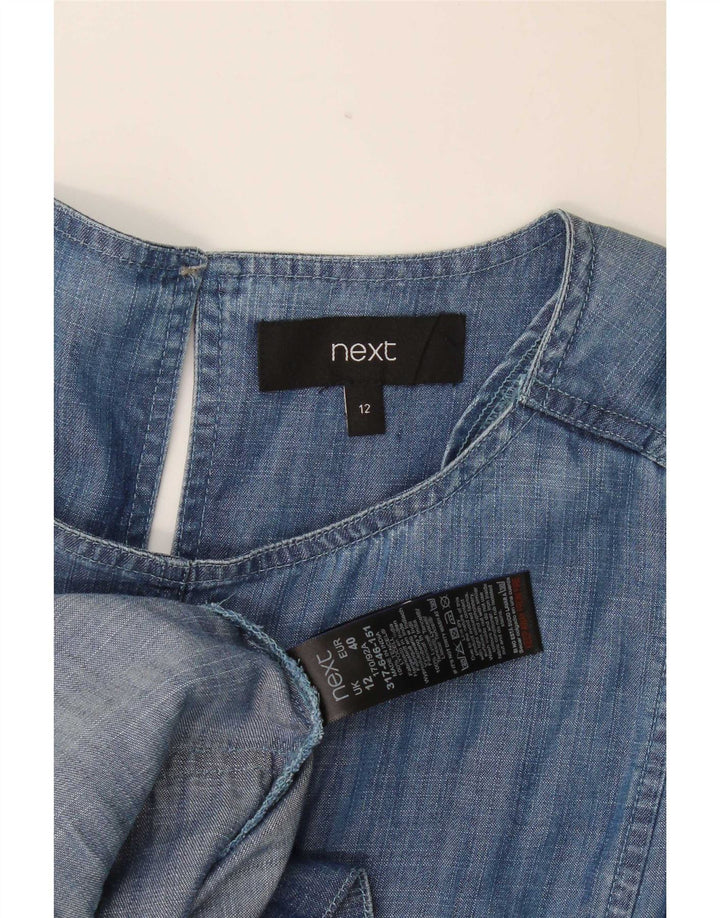 Næste Dame Oversized Denim Kjole UK 12 Medium Blue Lyocell
