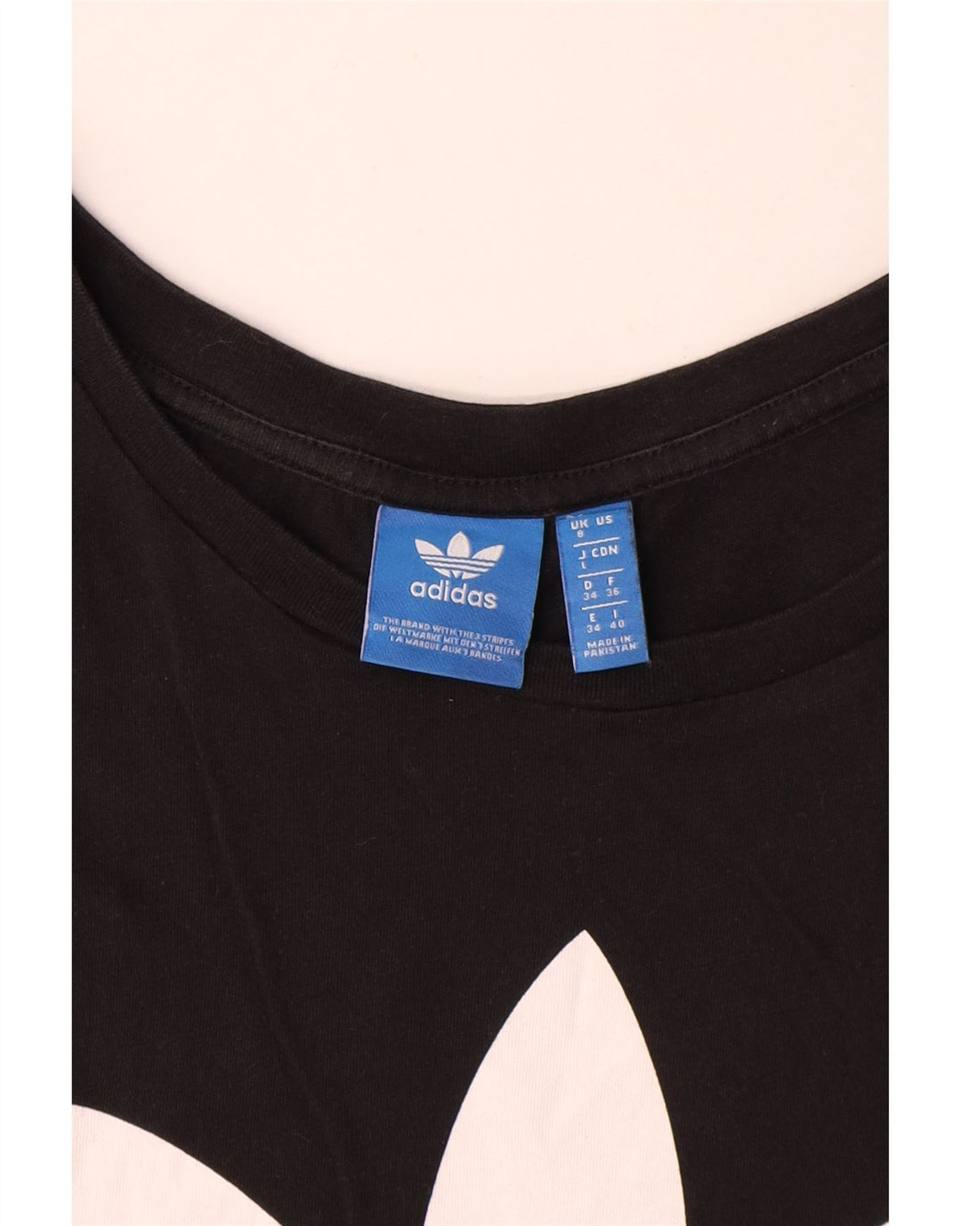 Adidas Dame Grafisk Vest Top UK 8 Lille Sort
