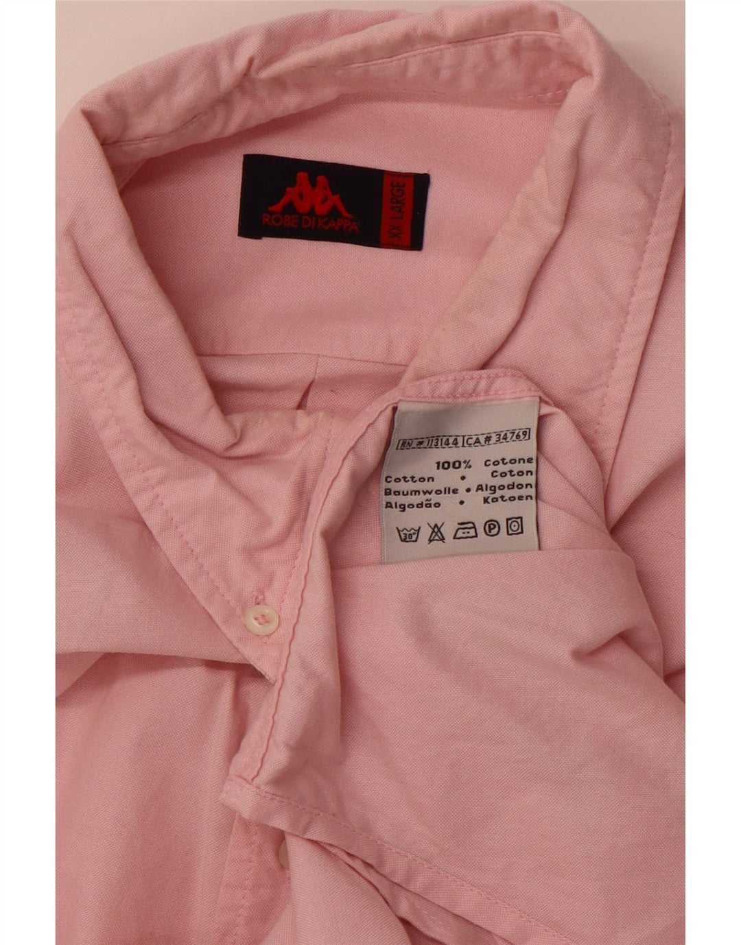KAPPA Herreskjorte 2XL Pink Bomuld
