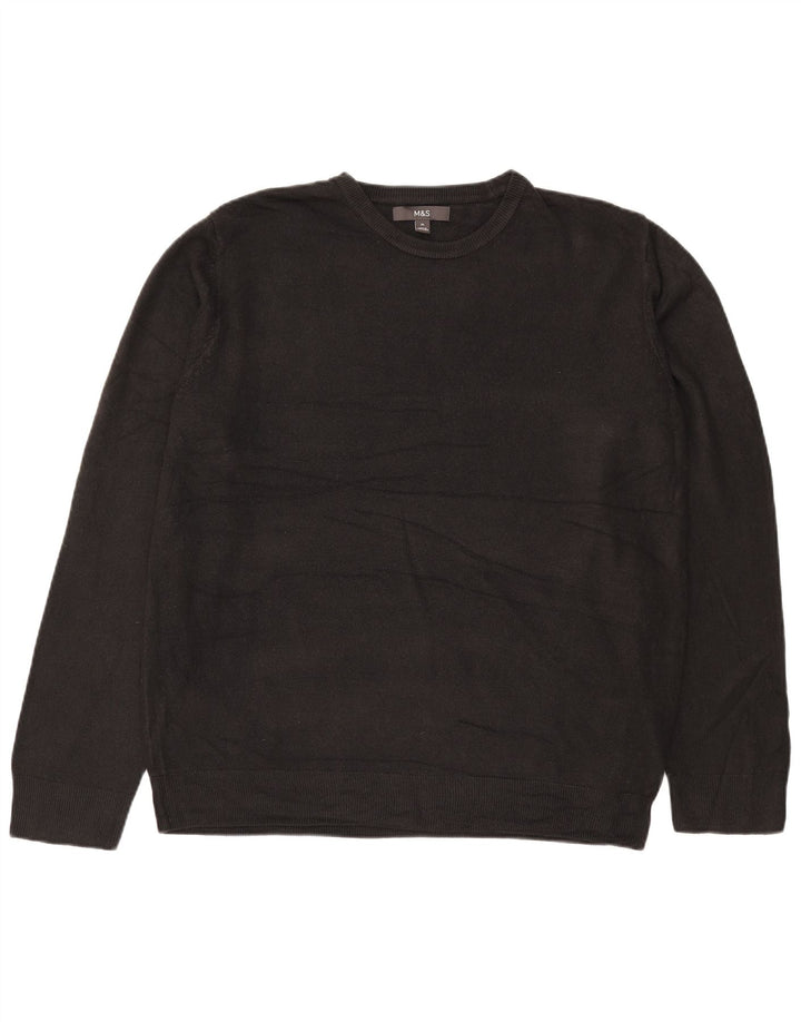 Marks & Spencer Herre sweater med rund hals XL sort akryl